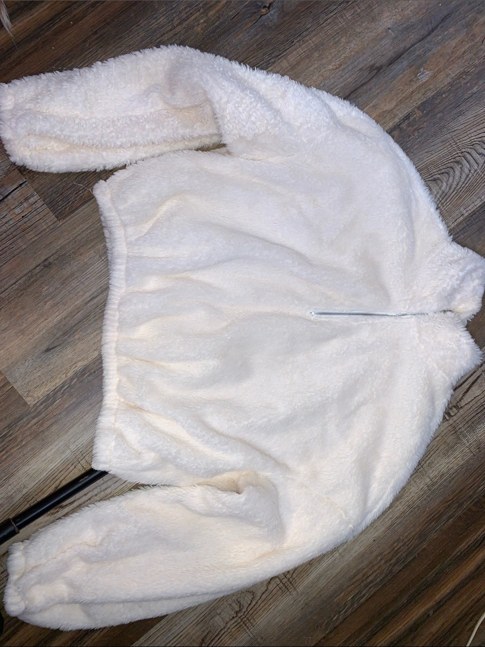 Cozy Plush Half-Zip Women’s Sweater - Cream